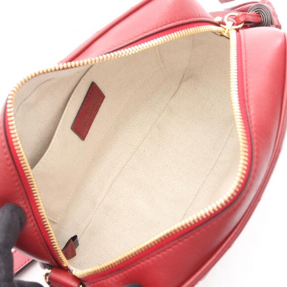 Gucci Blondie Shoulder Bag Leather Red - Picture 2 of 3